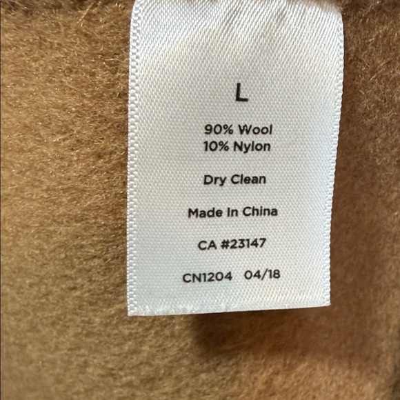 Talbots 90% Wool Women's Camel Open Front Blazer/Jacket, Size Large - Picture 5 of 9